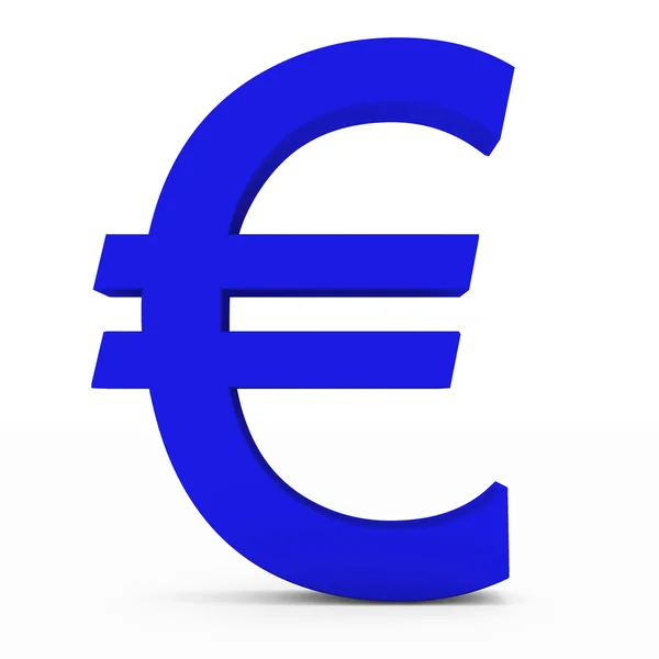 Symbol měny eura — Stock fotografie