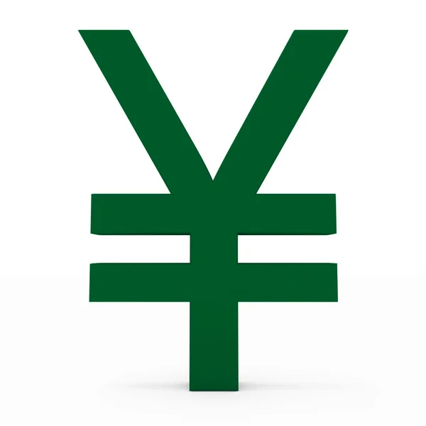 Символ грошової одиниці Єна — стокове фото