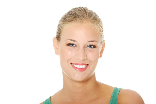 Happy young blond woman — Stock Photo, Image