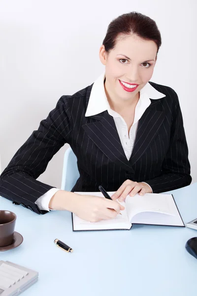 Escribir mujer de negocios . —  Fotos de Stock