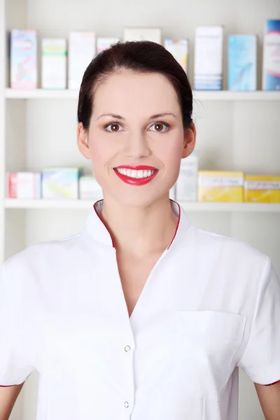 Smiling pharmacist. — Stock Photo, Image