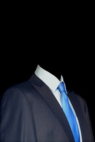 Elegancki garnitur niebieski — Zdjęcie stockowe