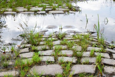 eski cobblestones yolu