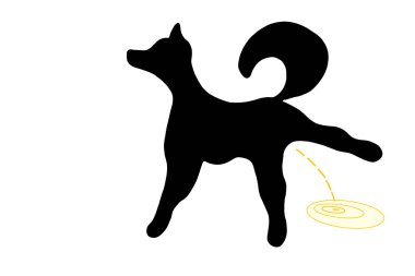 Black husky clipart