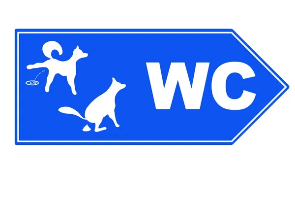 stock image Signboard toilet for dogs