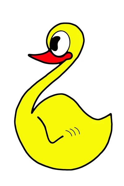 Drawing duck — 图库照片