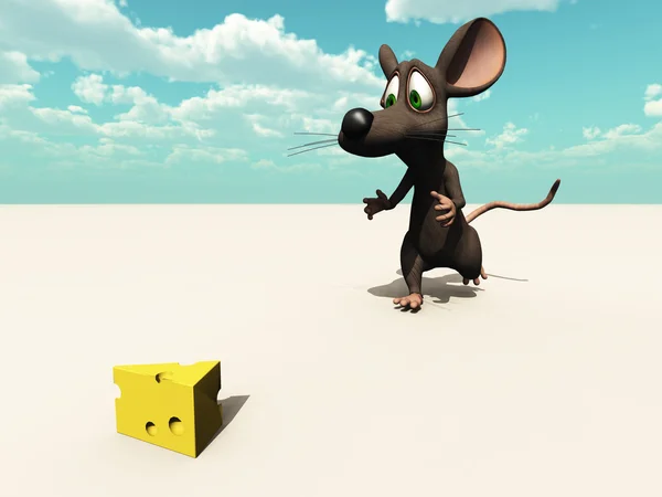 Myš chase venku — Stock fotografie