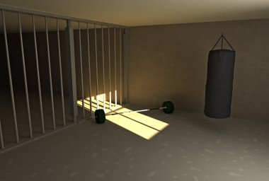 Prison workout clipart