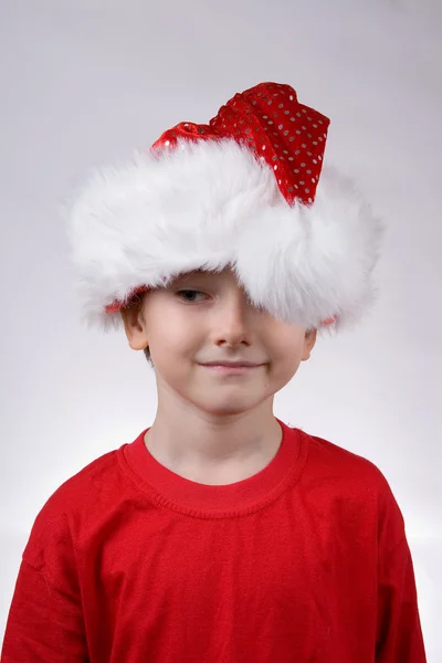 Child with Santa Hat — Stock Photo, Image