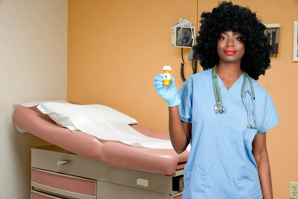 Mujer negra Doctor — Foto de Stock