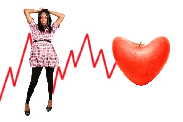 Healthy African American Woman — Stock Photo, Image
