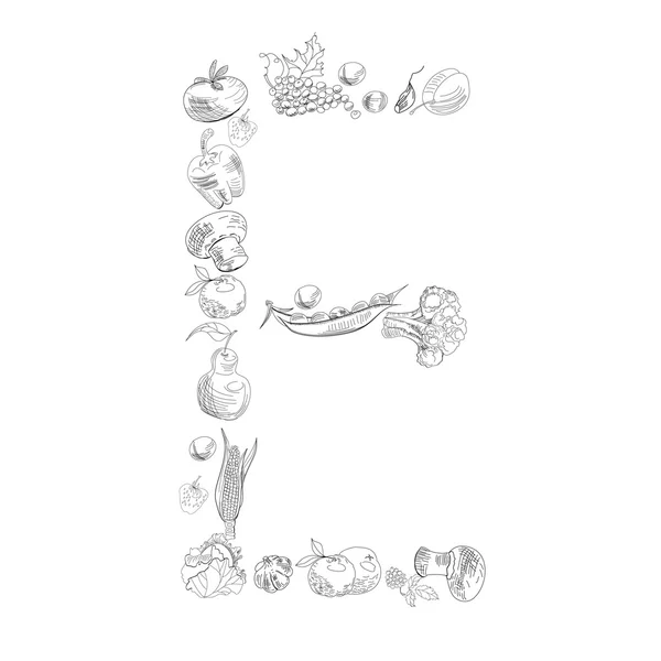 Διακοσμητική γραμματοσειρά, γράμμα e — Διανυσματικό Αρχείο