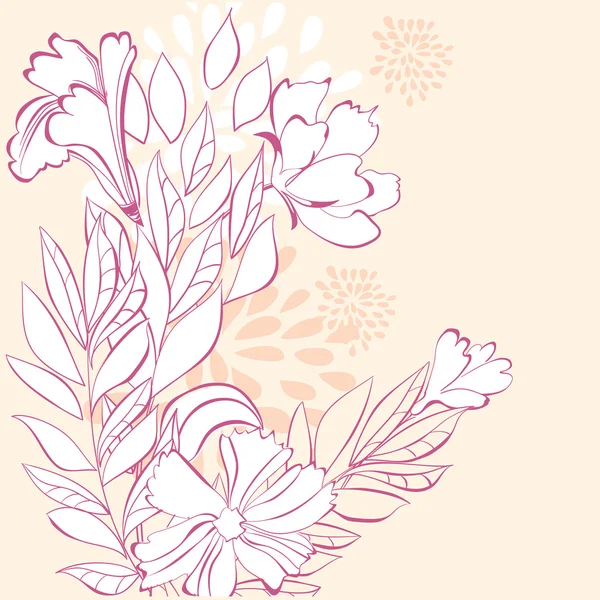 Stilize çiçek arka plan — Stok Vektör