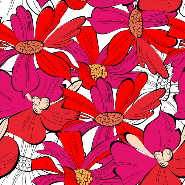 Fondo floral colorido — Archivo Imágenes Vectoriales