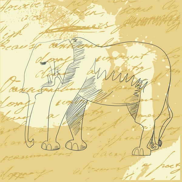 Слон — стоковий вектор