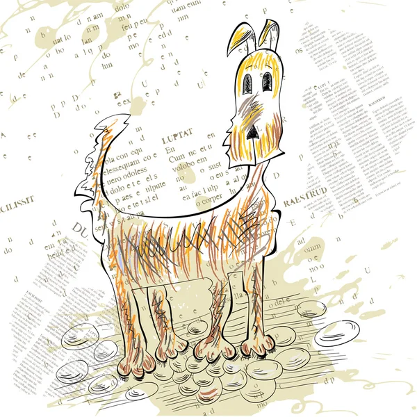 Рисунок собаки — стоковый вектор