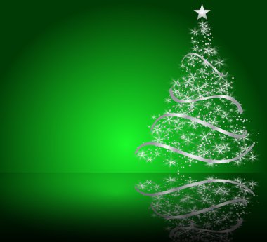 Stylized vector Christmas tree clipart