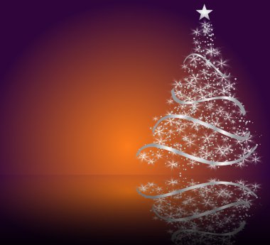 Stylized vector Christmas tree clipart