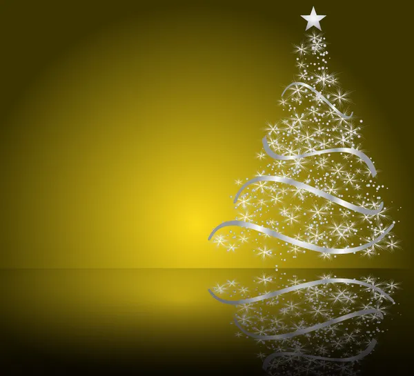 Arbre de Noël vectoriel stylisé — Image vectorielle