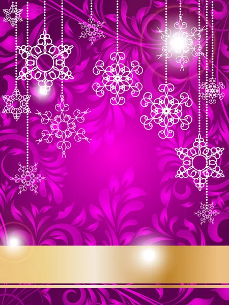 Christmas floral vector abstraction illustration — Stock Vector