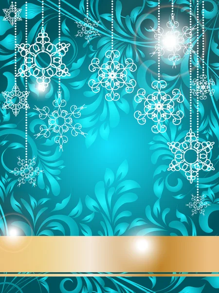 Christmas floral vector abstraction illustration — Stock Vector