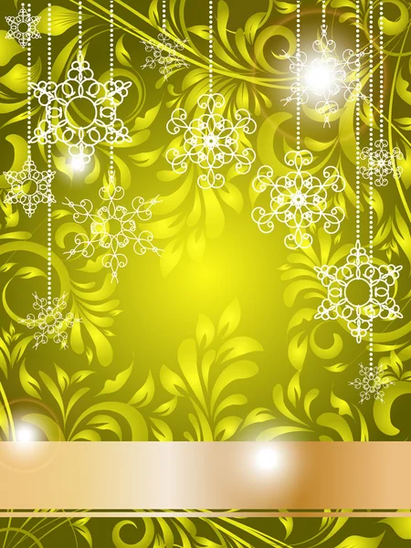 Illustration d'abstraction vectorielle florale de Noël — Image vectorielle