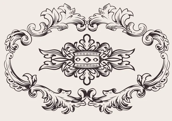 Vecteur de décoration de cadre royal — Image vectorielle