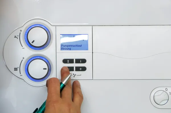 Plumber thermostat — Stock Photo, Image