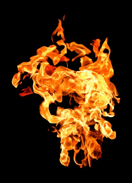 Brand vlammen verhogen van hoge — Stockfoto