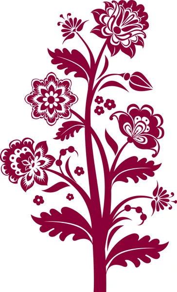 ベクトルヴィンテージ花の背景 — ストックベクタ