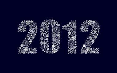 Yeni yıl tatili arka plan 2012