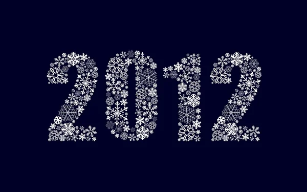Новорічний святковий фон 2012 — стоковий вектор