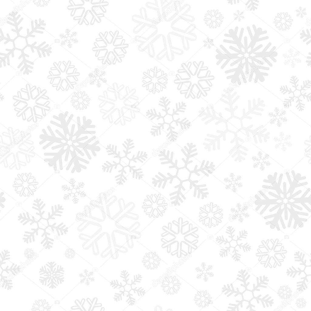 Snowflake christmas and new year seamless pattern