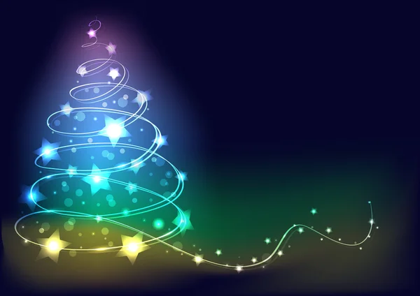 Vánoční strom. abstraktní vektorové ilustrace — Stockový vektor