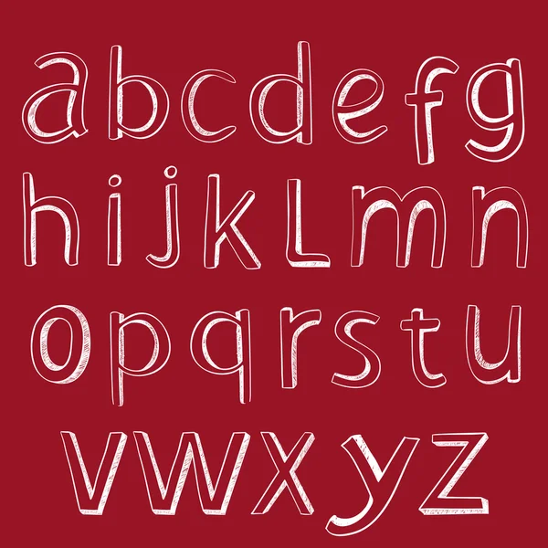Alphabet Servante. vecteur pour la conception — Image vectorielle