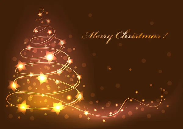 Χριστουγεννιάτικο δέντρο κάρτα. αφηρημένη διανυσματικά εικονογράφηση — Διανυσματικό Αρχείο