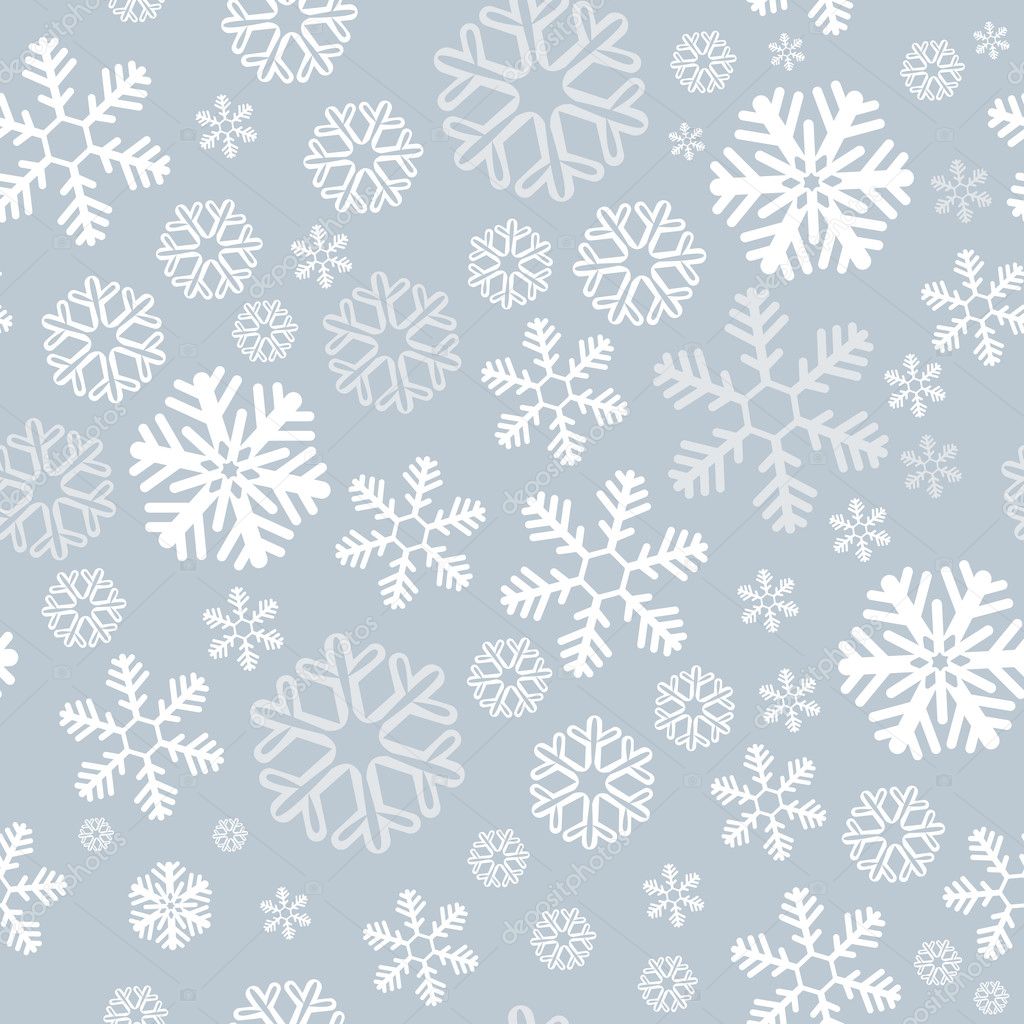 Snowflake seamless background