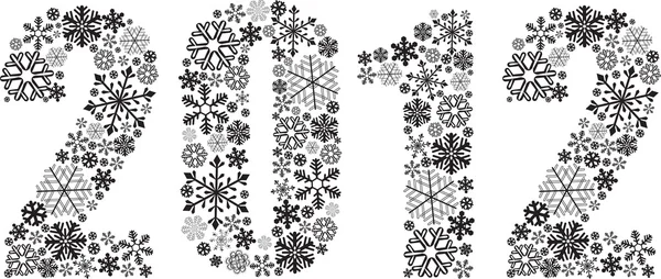 Новорічний святковий фон 2012 — стоковий вектор