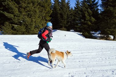 kadın ile köpek koşma