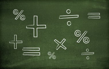 Math symbols clipart