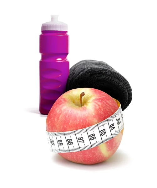 Exercise and healthy eating — Stock Photo, Image