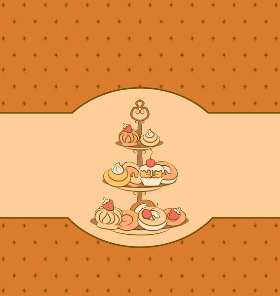 Des gâteaux. Vecteur — Image vectorielle