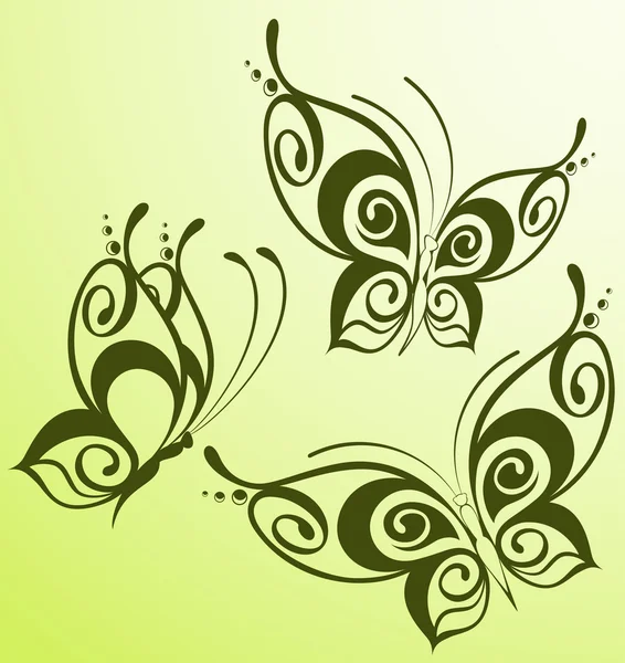 Beaux papillons — Image vectorielle