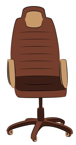 A cadeira de escritório de couro de imitação — Vetor de Stock