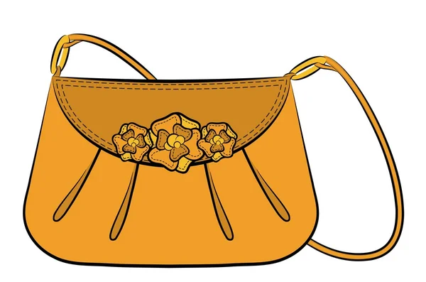 漫画の女性のバッグ。ベクトルを設定 — ストックベクタ