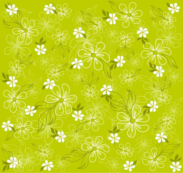 Abstrakter Hintergrund mit schönen Blumen — Stockvektor