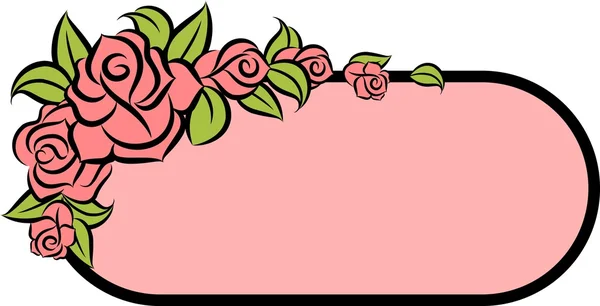 Fond avec de belles roses — Image vectorielle