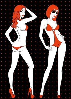 güzel seksi kadın silüeti