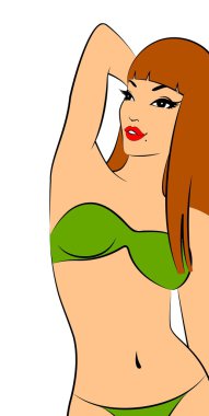 güzel seksi kadın silüeti