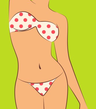 Silhouette of beautiful sexy woman clipart